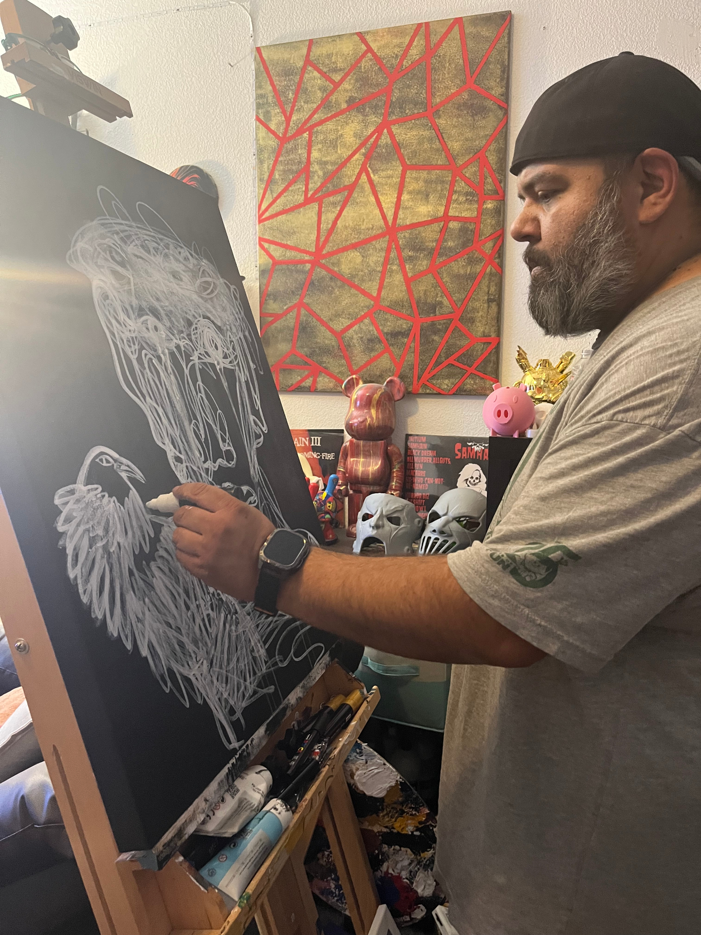 Jeffrey Gutierrez in his El Paso studio